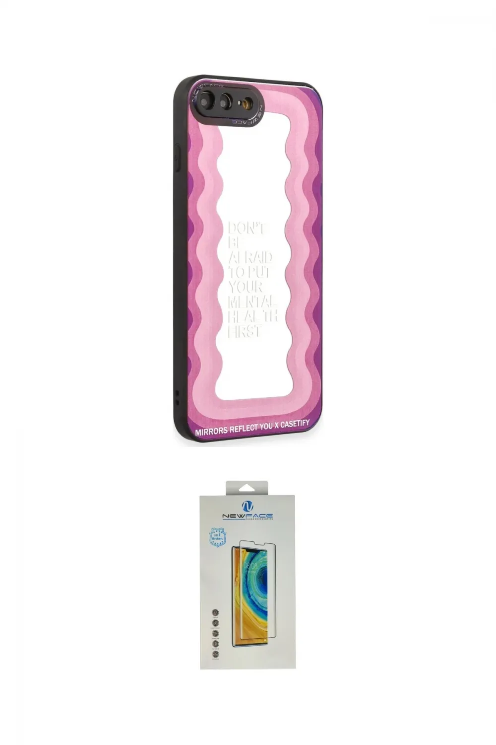 ieg™ iPhone 7 Plus Kılıf Odak Klasik Serisi - Siyah Polymer Nano Ekran Koruyucu