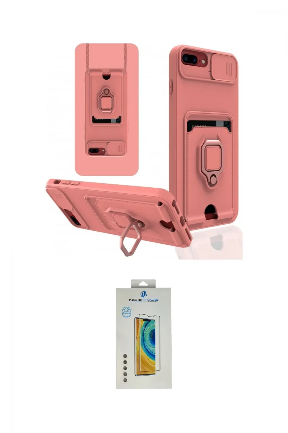 ieg™ iPhone 7 Plus Kılıf Vadi Form Prime - Beyaz Polymer Nano Ekran Koruyucu