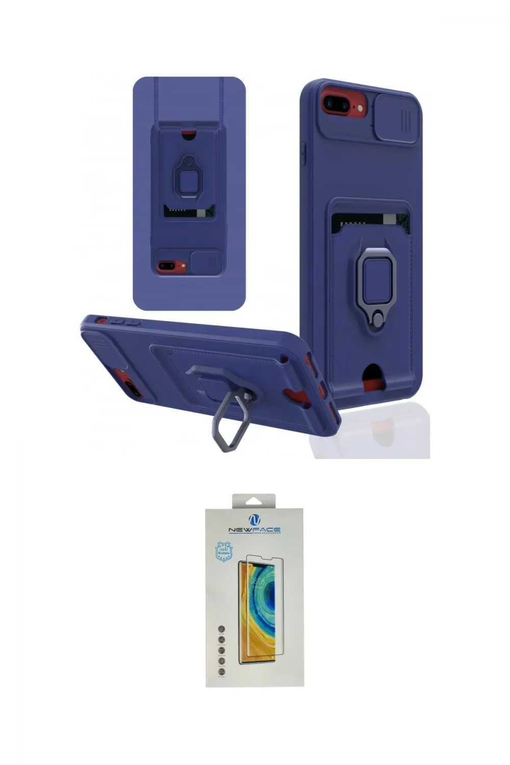 ieg™ iPhone 7 Plus Kılıf Vadi Form Prime - Siyah Polymer Nano Ekran Koruyucu