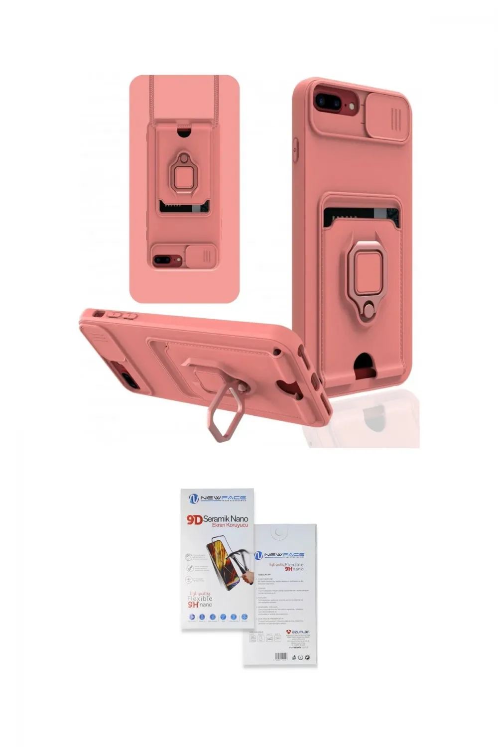 ieg™ iPhone 7 Plus Kılıf Vadi Form Prime - Siyah Seramik Nano Ekran Koruyucu