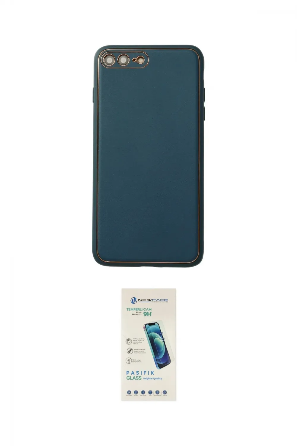 ieg™ iPhone 7 Plus Kılıf Yadigar Klasik - Şeffaf Pasifik Cam Ekran Koruyucu
