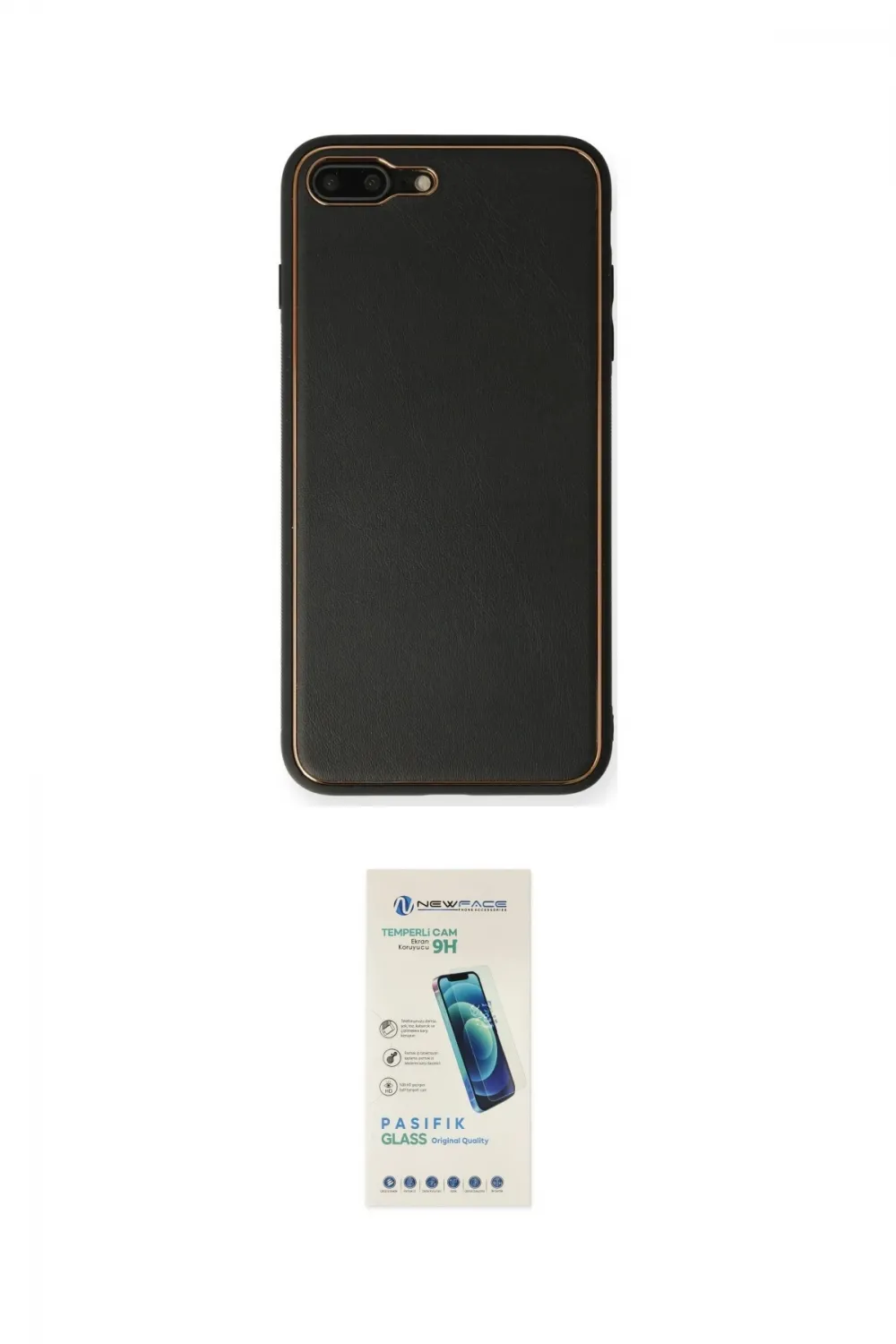 ieg™ iPhone 7 Plus Kılıf Yadigar Klasik - Şeffaf Pasifik Cam Ekran Koruyucu