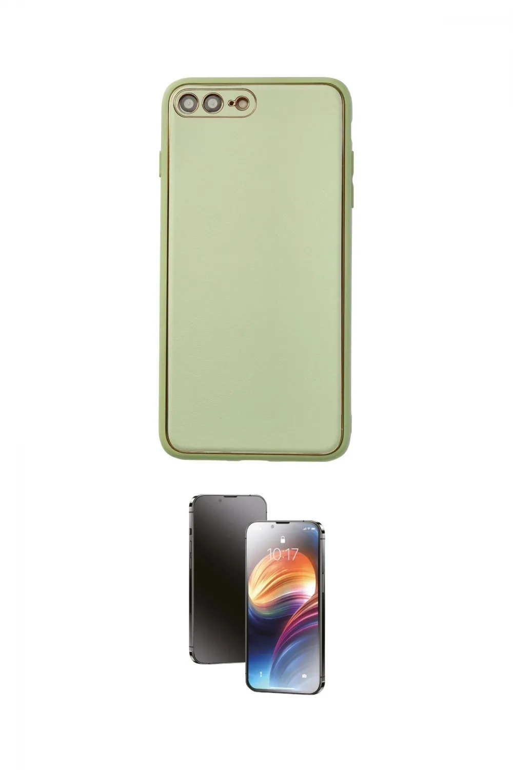 ieg™ iPhone 7 Plus Kılıf Yadigar Klasik - Siyah 3D Antistatik Mat Seramik Nano Ekran Koruyucu