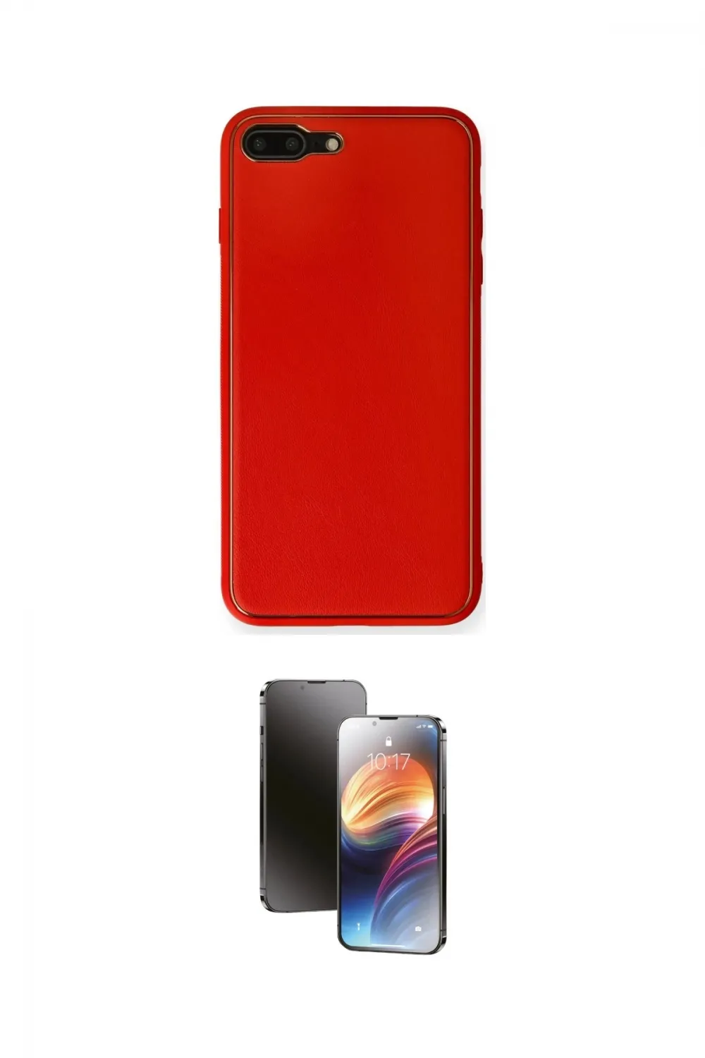 ieg™ iPhone 7 Plus Kılıf Yadigar Klasik - Siyah 3D Antistatik Mat Seramik Nano Ekran Koruyucu