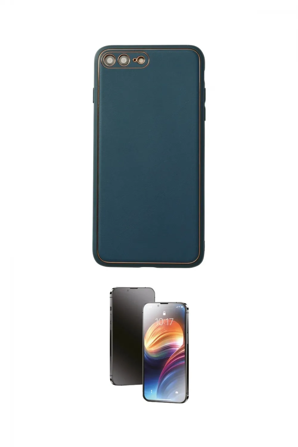ieg™ iPhone 7 Plus Kılıf Yadigar Klasik - Siyah 3D Antistatik Mat Seramik Nano Ekran Koruyucu