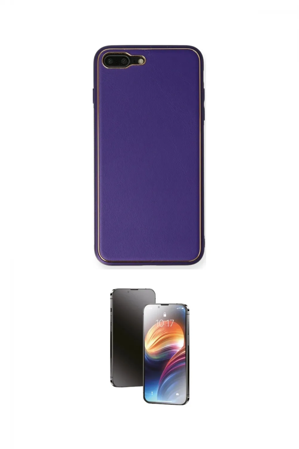 ieg™ iPhone 7 Plus Kılıf Yadigar Klasik - Siyah 3D Antistatik Mat Seramik Nano Ekran Koruyucu