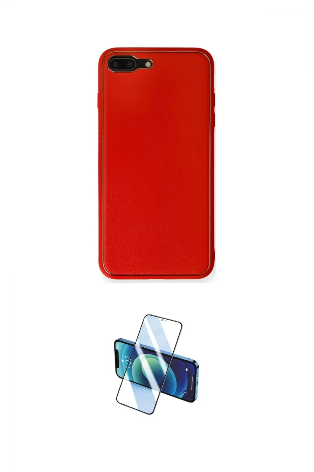 ieg™ iPhone 7 Plus Kılıf Yadigar Klasik - Siyah 3D Antistatik Seramik Nano Ekran Koruyucu