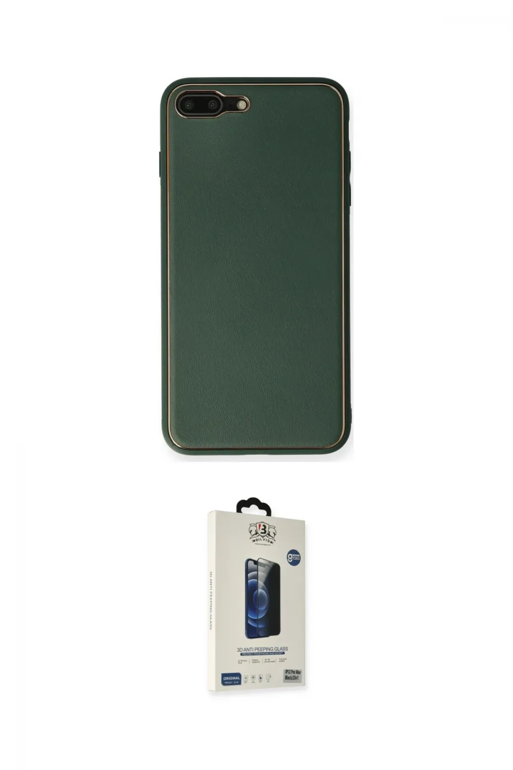 ieg™ iPhone 7 Plus Kılıf Yadigar Klasik - Siyah Bilvis Hayalet Cam Ekran Koruyucu
