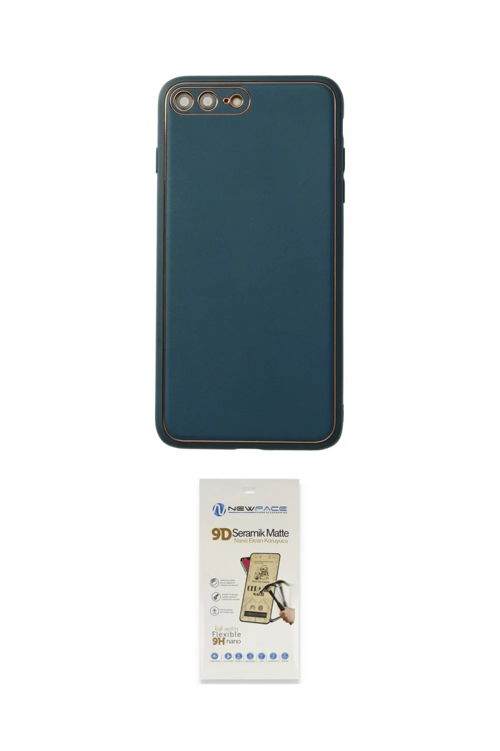 ieg™ iPhone 7 Plus Kılıf Yadigar Klasik - Siyah Mat Seramik Nano Ekran Koruyucu