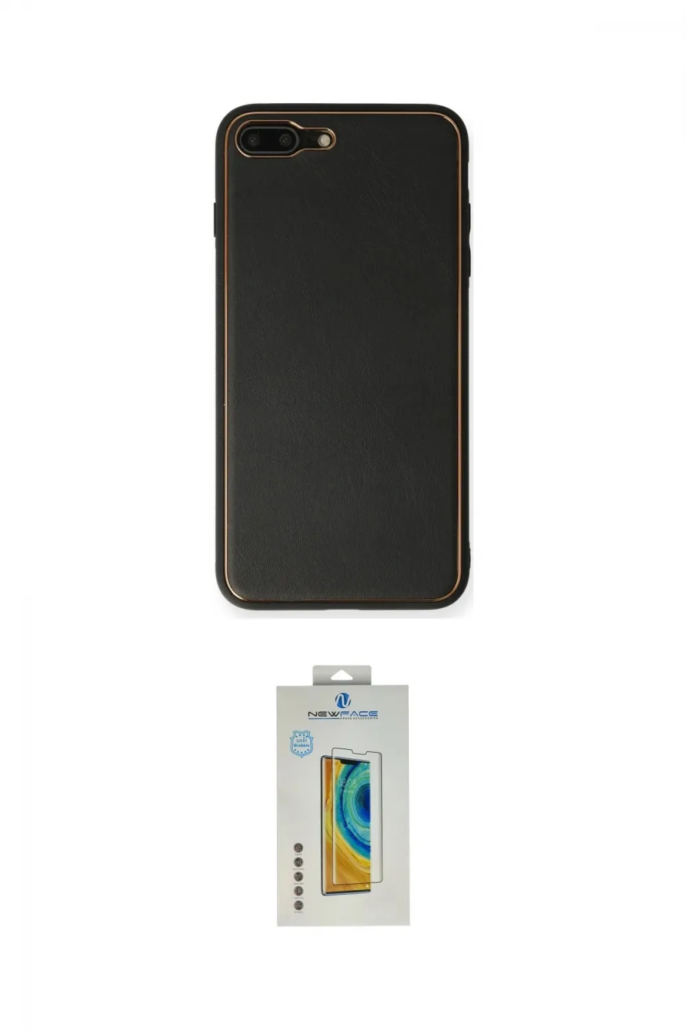 ieg™ iPhone 7 Plus Kılıf Yadigar Klasik - Siyah Polymer Nano Ekran Koruyucu