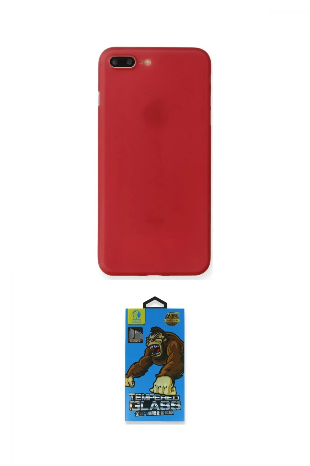 ieg™ iPhone 7 Plus Kılıf Yadigar Yansıma Serisi - Beyaz 18D Cam Ekran Koruyucu