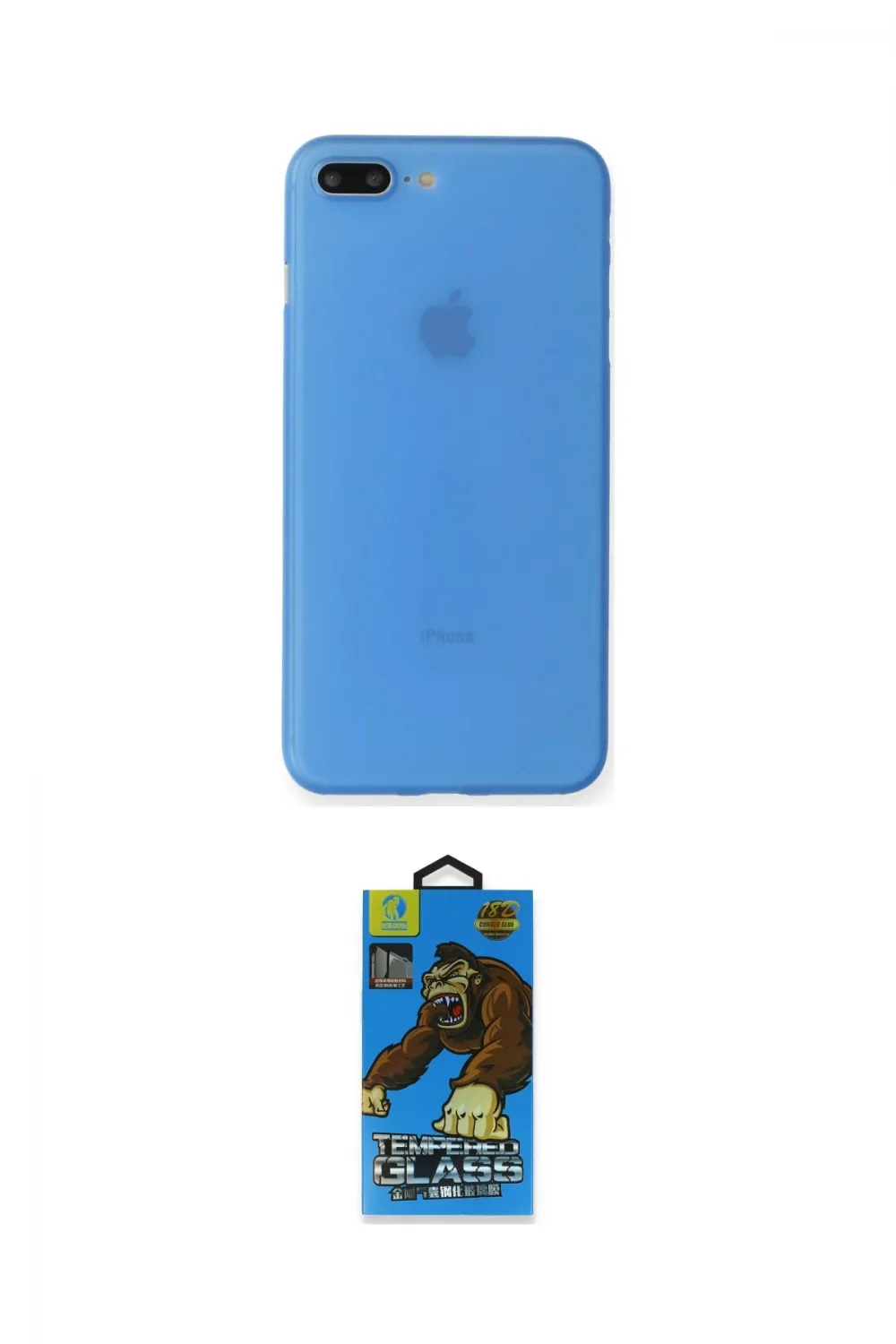 ieg™ iPhone 7 Plus Kılıf Yadigar Yansıma Serisi - Beyaz 18D Cam Ekran Koruyucu