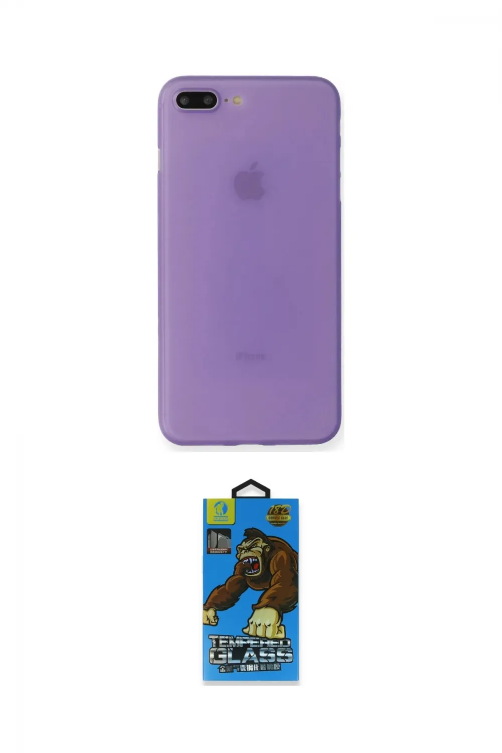 ieg™ iPhone 7 Plus Kılıf Yadigar Yansıma Serisi - Beyaz 18D Cam Ekran Koruyucu