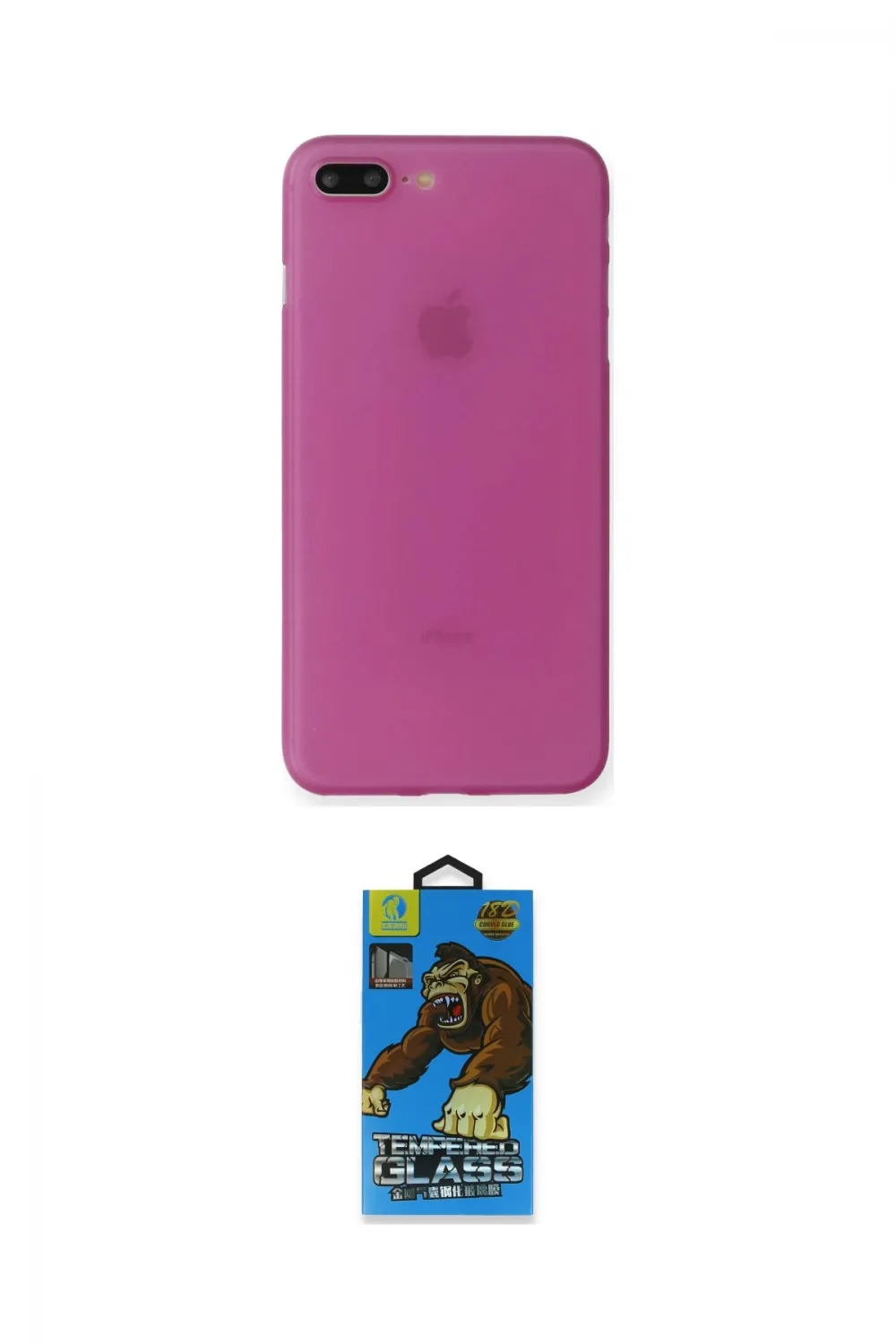 ieg™ iPhone 7 Plus Kılıf Yadigar Yansıma Serisi - Beyaz 18D Cam Ekran Koruyucu