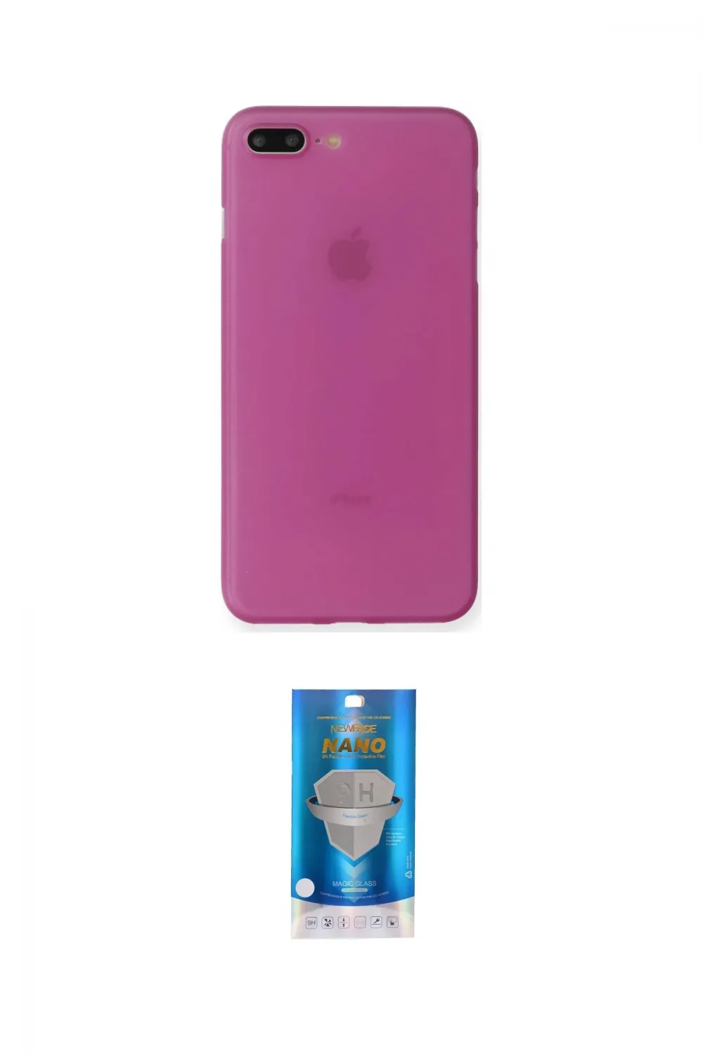 ieg™ iPhone 7 Plus Kılıf Yadigar Yansıma Serisi - Şeffaf Royal Nano Ekran Koruyucu