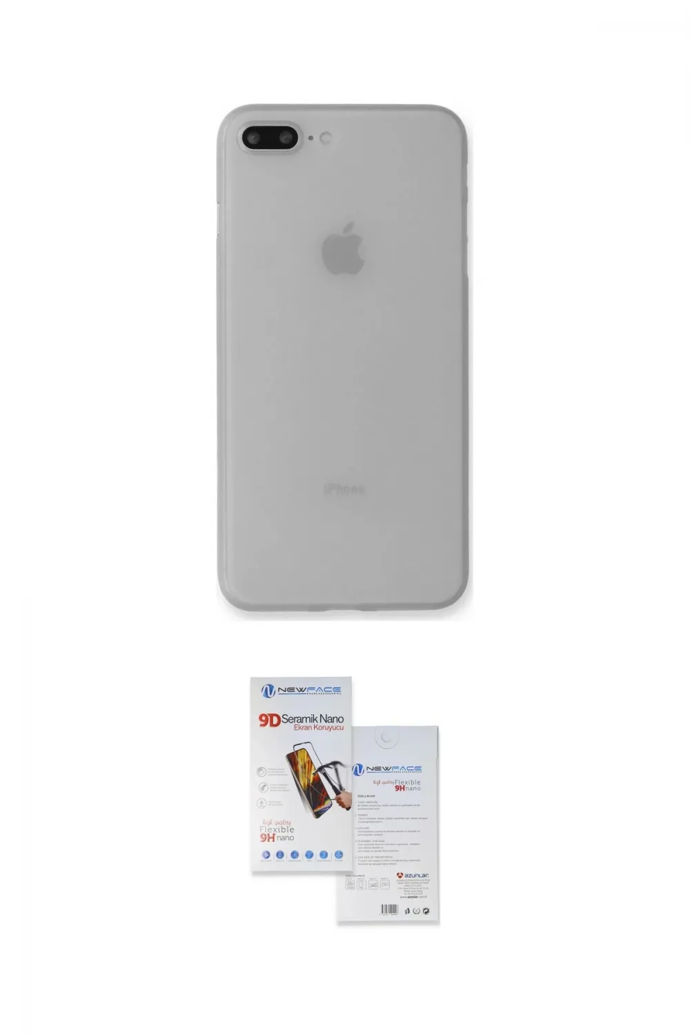 ieg™ iPhone 7 Plus Kılıf Yadigar Yansıma Serisi - Siyah Seramik Nano Ekran Koruyucu
