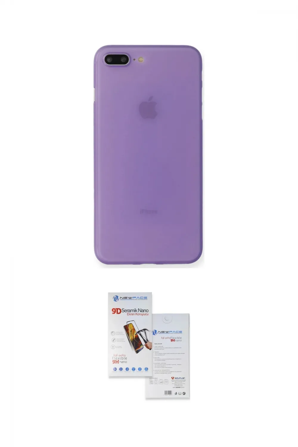 ieg™ iPhone 7 Plus Kılıf Yadigar Yansıma Serisi - Siyah Seramik Nano Ekran Koruyucu