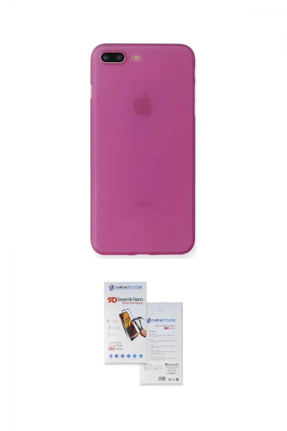 ieg™ iPhone 7 Plus Kılıf Yadigar Yansıma Serisi - Siyah Seramik Nano Ekran Koruyucu