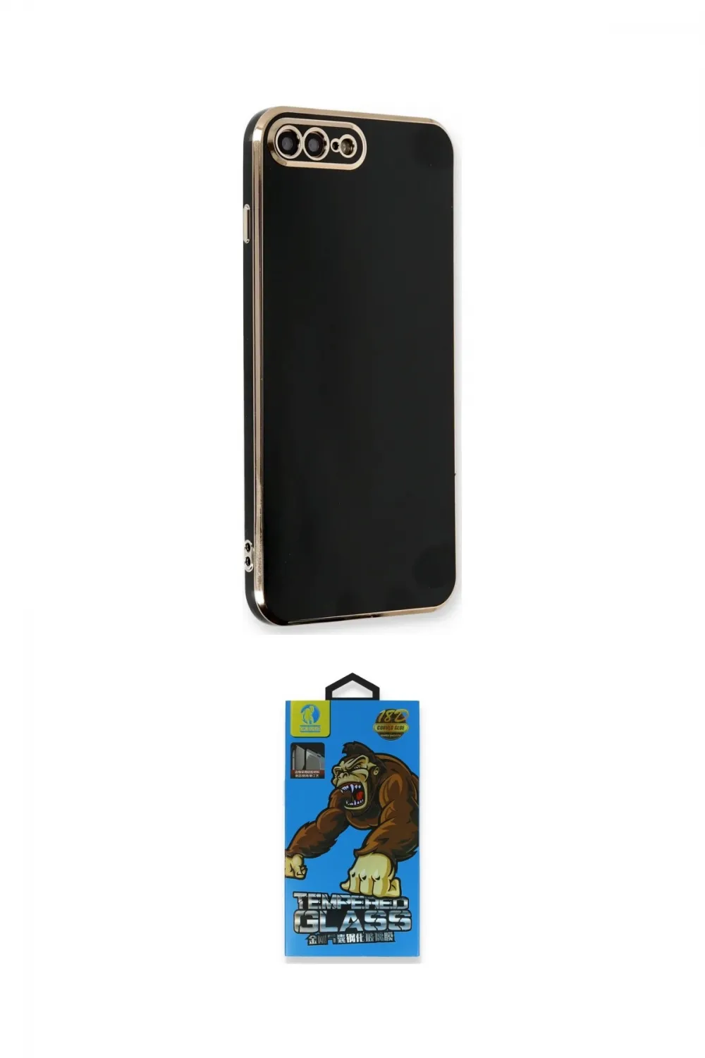 ieg™ iPhone 7 Plus Kılıf Yankı Serisi - Beyaz 18D Cam Ekran Koruyucu