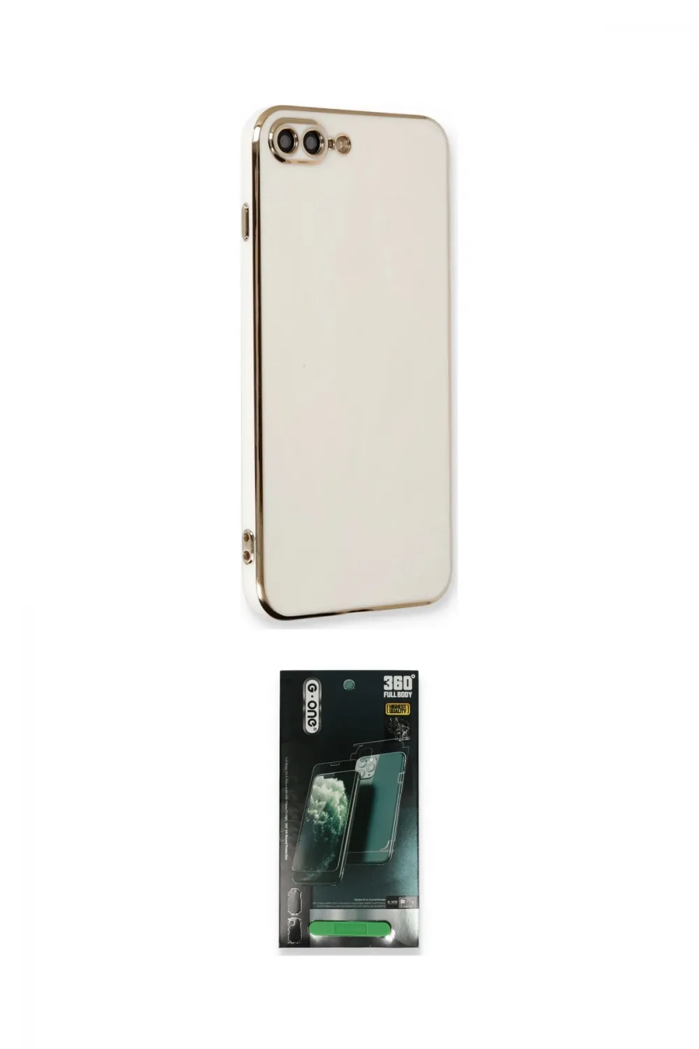 ieg™ iPhone 7 Plus Kılıf Yankı Serisi - Şeffaf 360 Full Body Arka Koruyucu