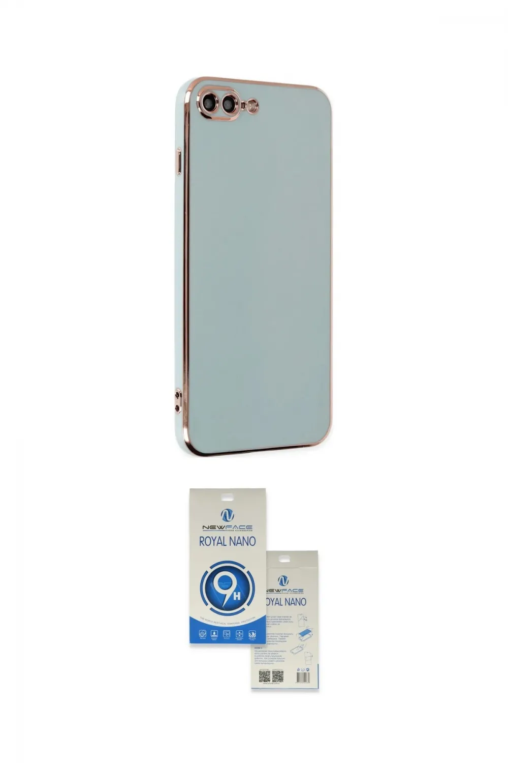 ieg™ iPhone 7 Plus Kılıf Yankı Serisi - Şeffaf Royal Nano Ekran Koruyucu