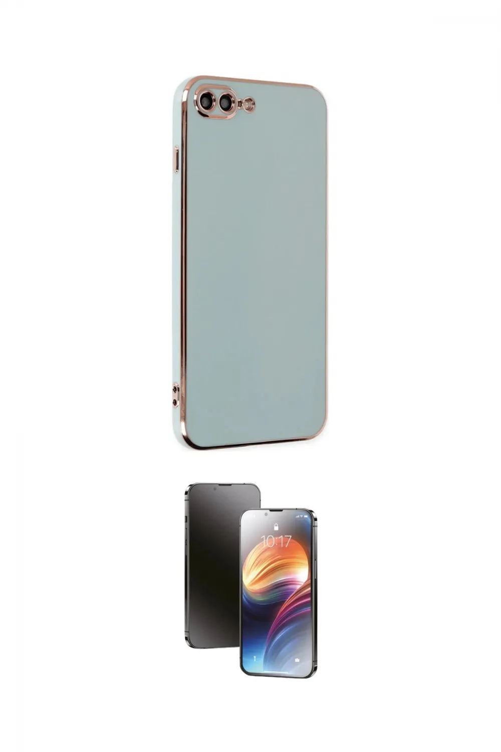 ieg™ iPhone 7 Plus Kılıf Yankı Serisi - Siyah 3D Antistatik Mat Seramik Nano Ekran Koruyucu