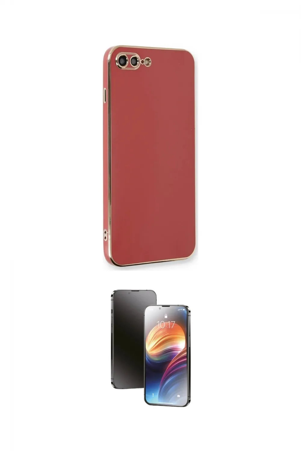 ieg™ iPhone 7 Plus Kılıf Yankı Serisi - Siyah 3D Antistatik Mat Seramik Nano Ekran Koruyucu