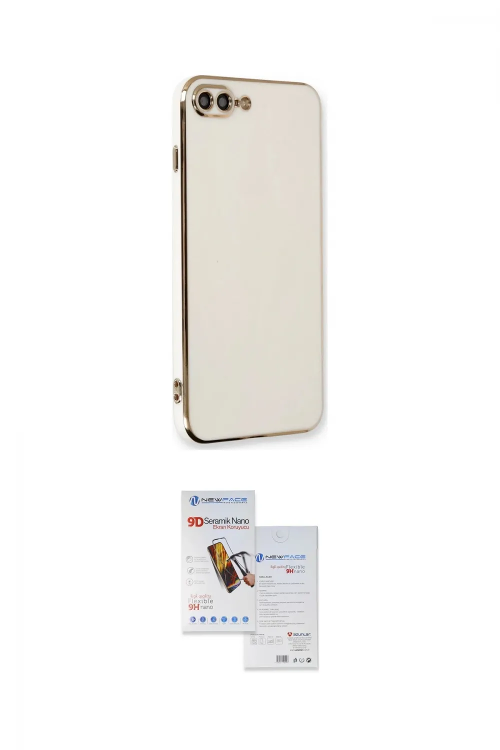 ieg™ iPhone 7 Plus Kılıf Yankı Serisi - Siyah Seramik Nano Ekran Koruyucu