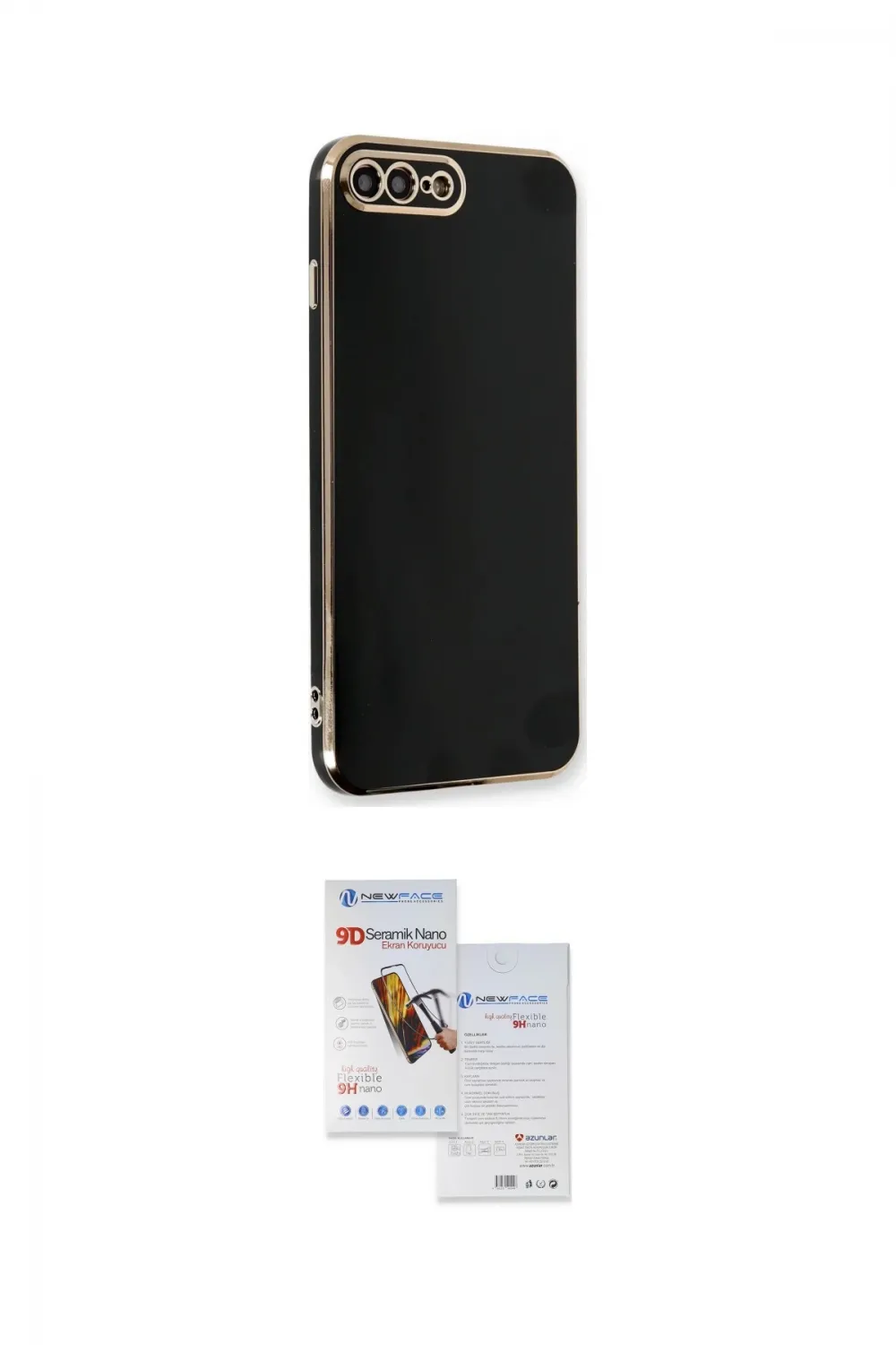 ieg™ iPhone 7 Plus Kılıf Yankı Serisi - Siyah Seramik Nano Ekran Koruyucu