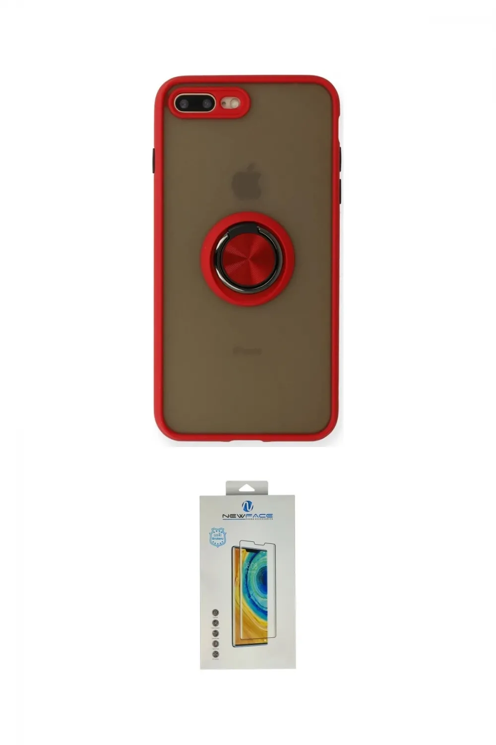ieg™ iPhone 7 Plus Kılıf Yörünge Çizgi - Beyaz Polymer Nano Ekran Koruyucu