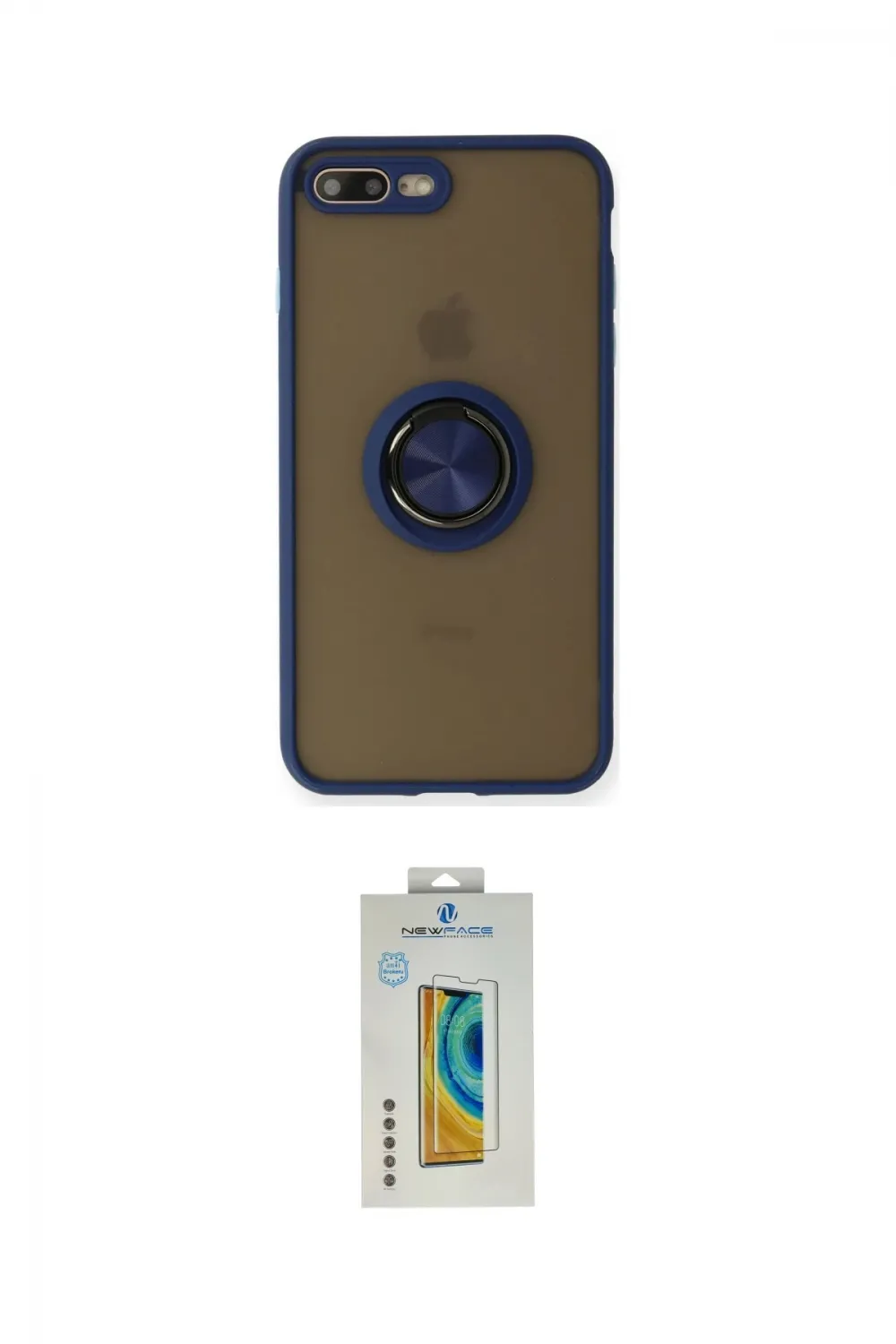 ieg™ iPhone 7 Plus Kılıf Yörünge Çizgi - Beyaz Polymer Nano Ekran Koruyucu