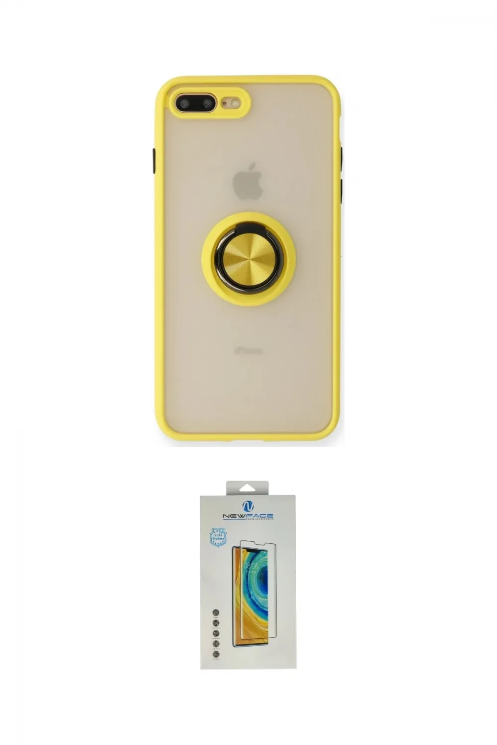 ieg™ iPhone 7 Plus Kılıf Yörünge Çizgi - Beyaz Polymer Nano Ekran Koruyucu