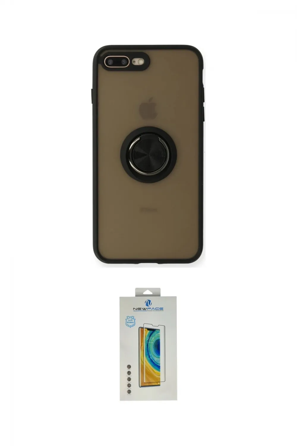ieg™ iPhone 7 Plus Kılıf Yörünge Çizgi - Beyaz Polymer Nano Ekran Koruyucu