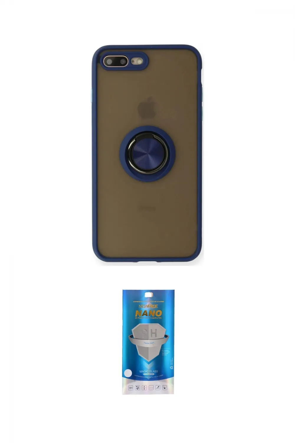 ieg™ iPhone 7 Plus Kılıf Yörünge Çizgi - Şeffaf Royal Nano Ekran Koruyucu