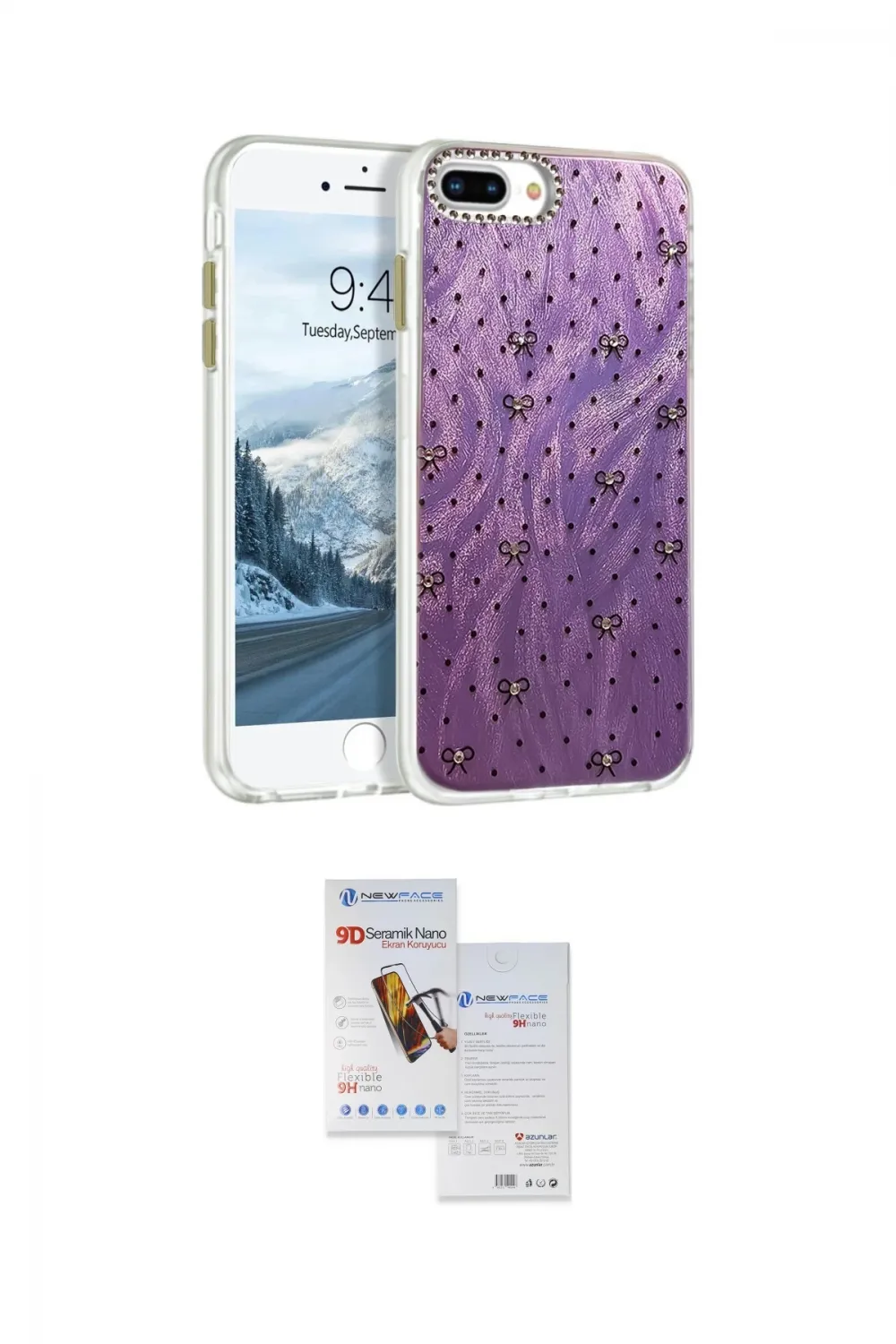ieg™ iPhone 7 Plus Kılıf Zirve Modern Prime - Siyah Seramik Nano Ekran Koruyucu