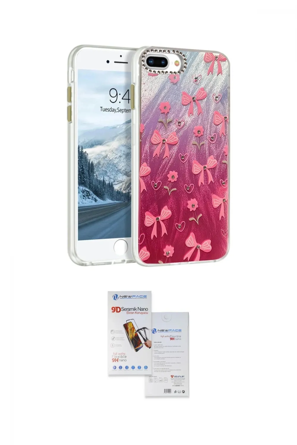 ieg™ iPhone 7 Plus Kılıf Zirve Modern Prime - Siyah Seramik Nano Ekran Koruyucu