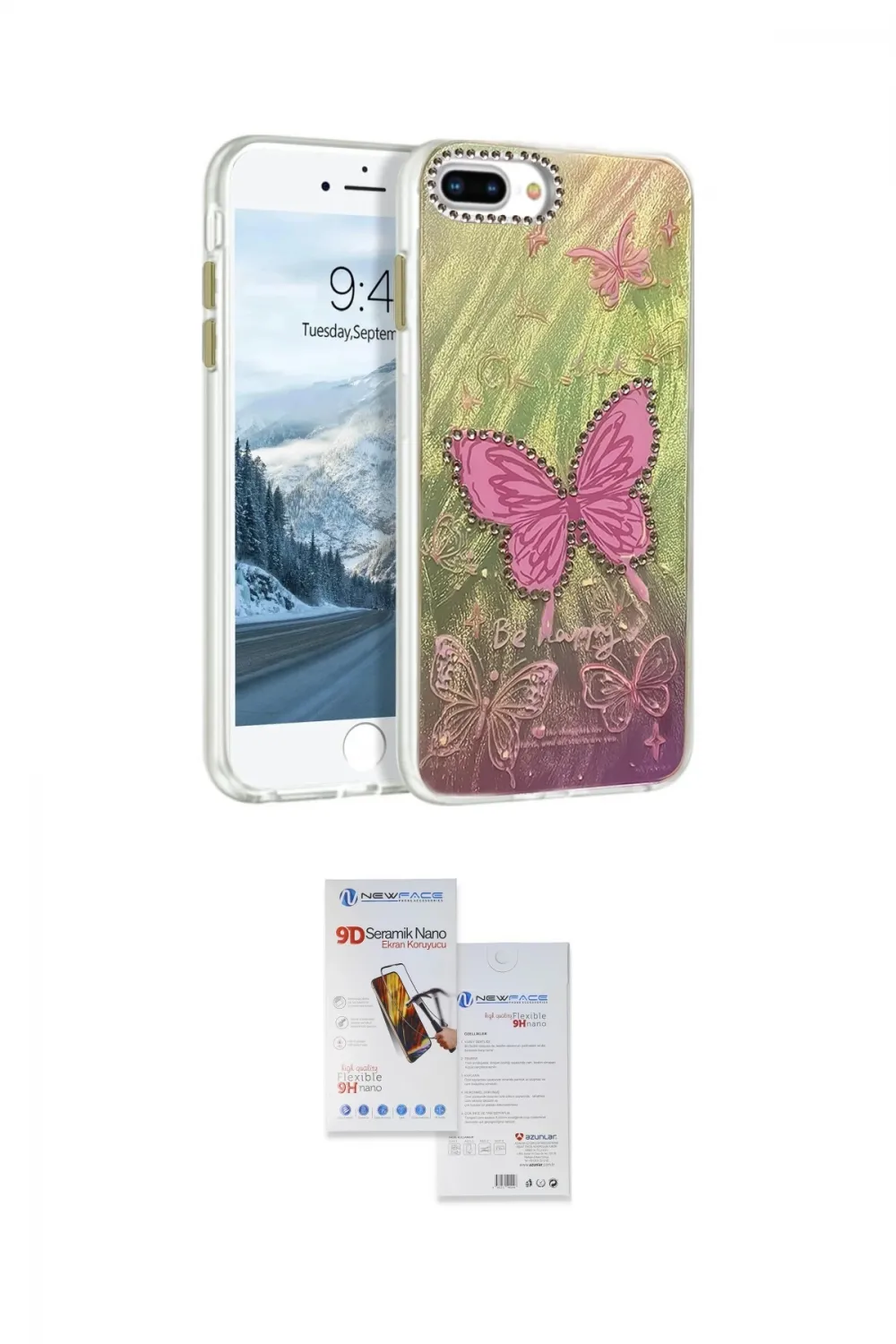 ieg™ iPhone 7 Plus Kılıf Zirve Modern Prime - Siyah Seramik Nano Ekran Koruyucu