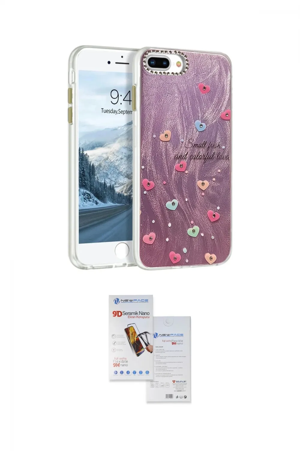 ieg™ iPhone 7 Plus Kılıf Zirve Modern Prime - Siyah Seramik Nano Ekran Koruyucu
