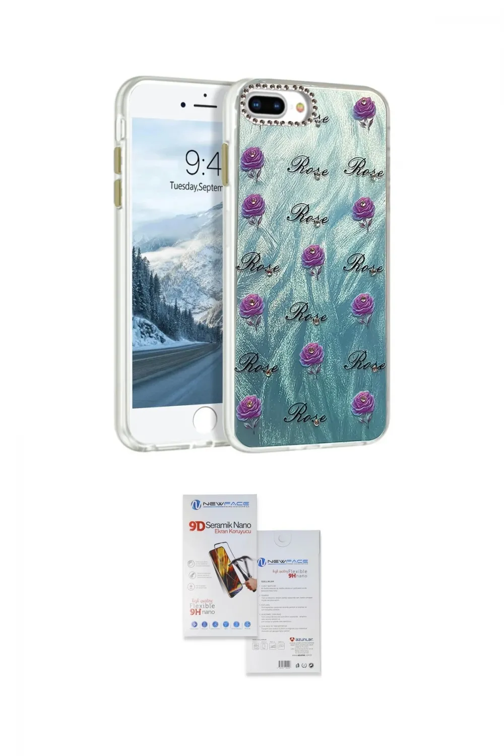 ieg™ iPhone 7 Plus Kılıf Zirve Modern Prime - Siyah Seramik Nano Ekran Koruyucu