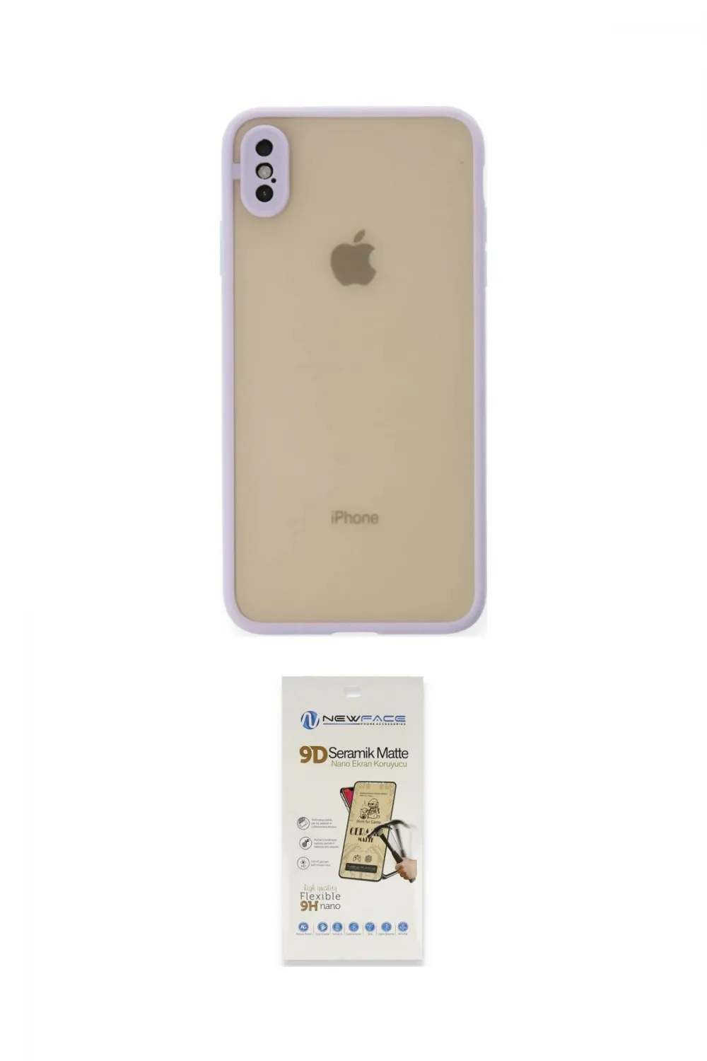 ieg™ iPhone X Kılıf Ahenk Çizgi Serisi - Siyah Mat Seramik Nano Ekran Koruyucu