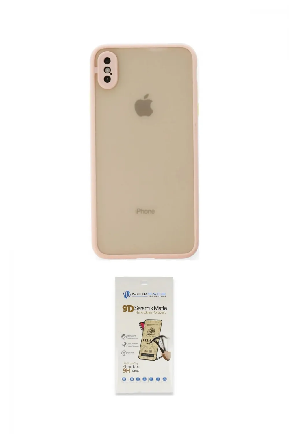 ieg™ iPhone X Kılıf Ahenk Çizgi Serisi - Siyah Mat Seramik Nano Ekran Koruyucu