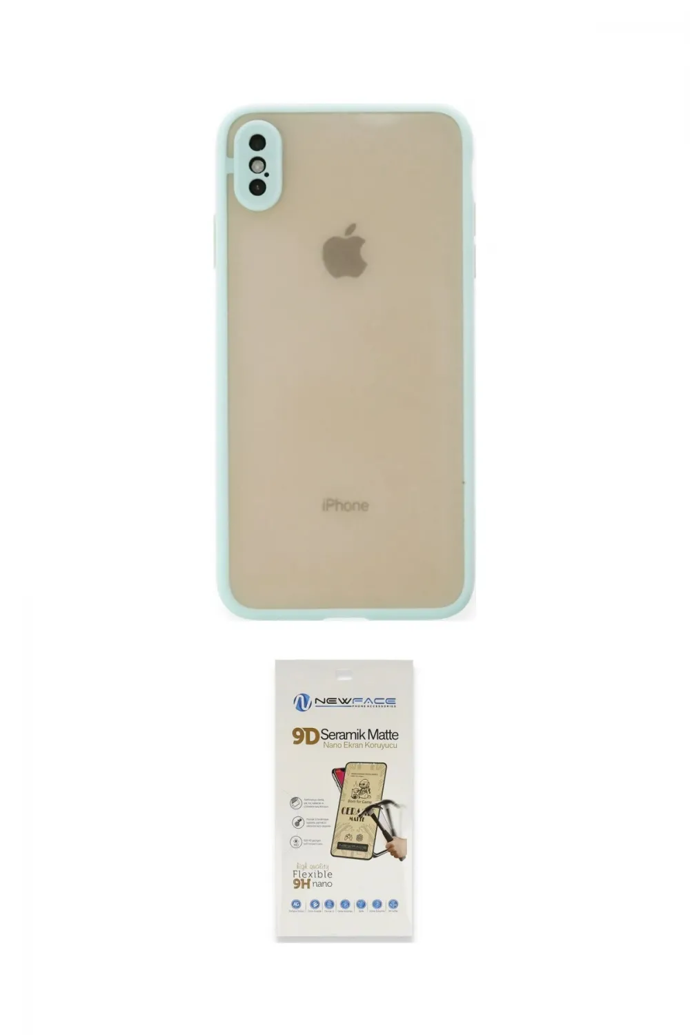ieg™ iPhone X Kılıf Ahenk Çizgi Serisi - Siyah Mat Seramik Nano Ekran Koruyucu
