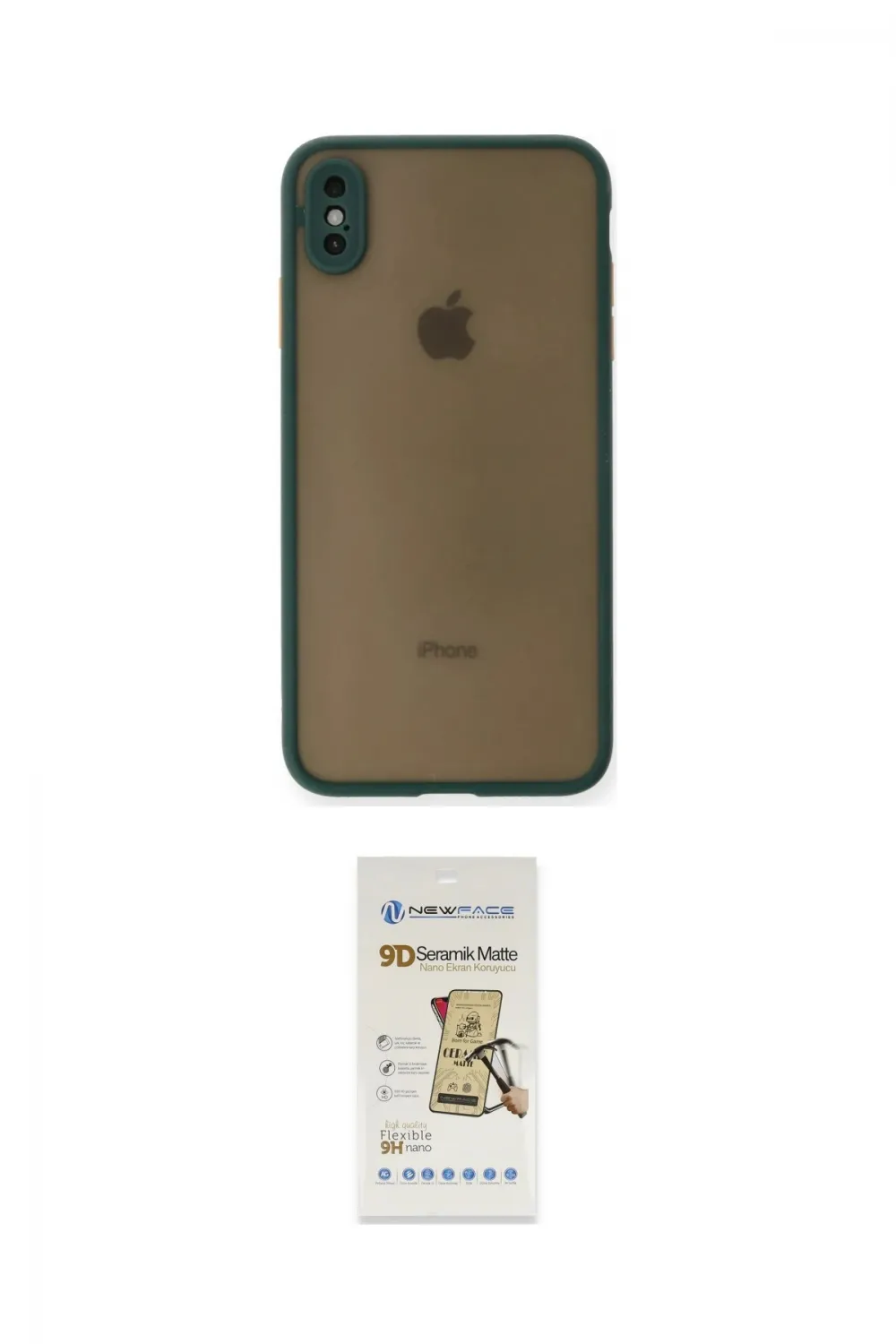 ieg™ iPhone X Kılıf Ahenk Çizgi Serisi - Siyah Mat Seramik Nano Ekran Koruyucu