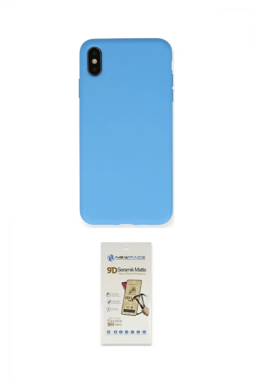 ieg™ iPhone X Kılıf Ahenk Serisi - Siyah Mat Seramik Nano Ekran Koruyucu