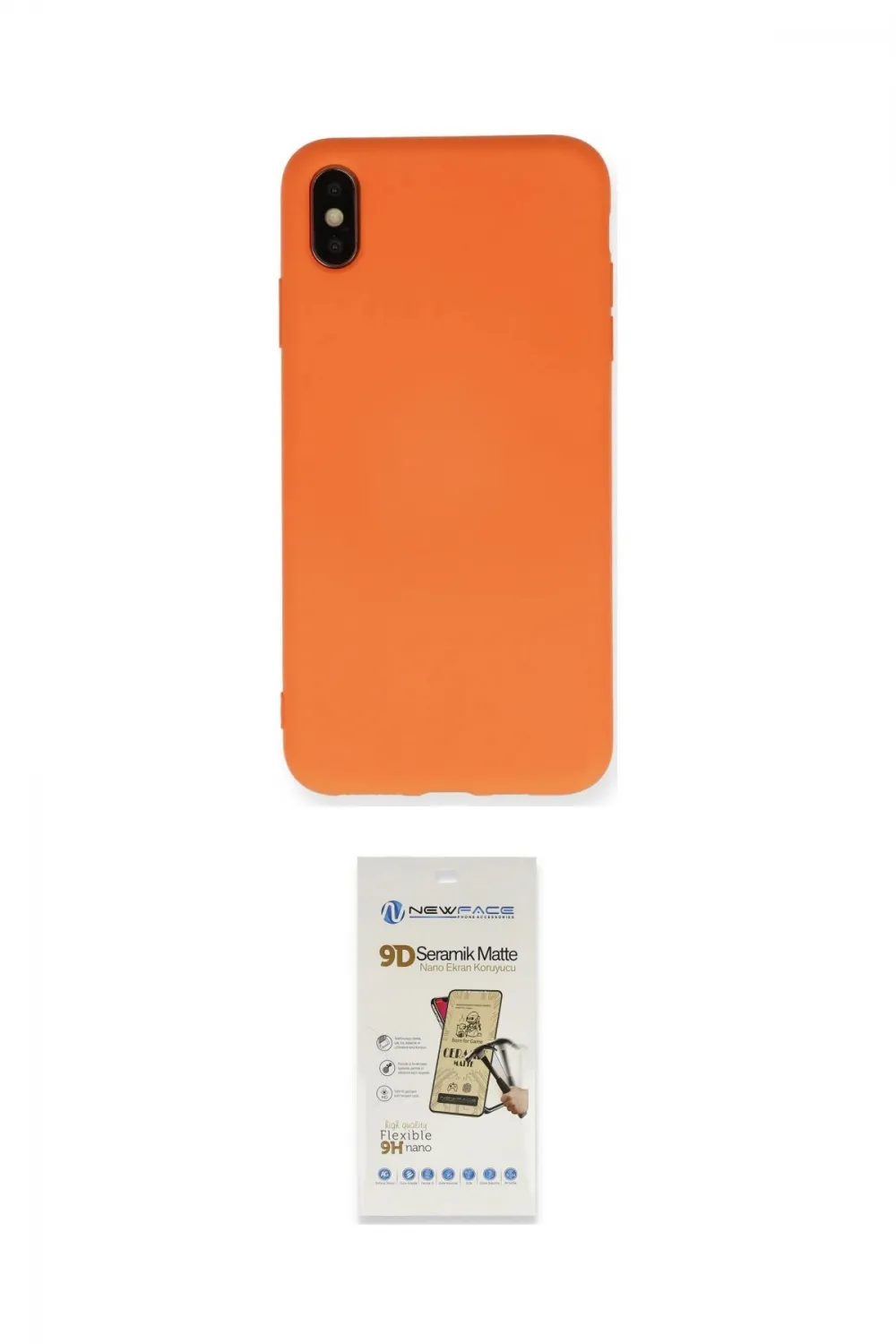 ieg™ iPhone X Kılıf Ahenk Serisi - Siyah Mat Seramik Nano Ekran Koruyucu