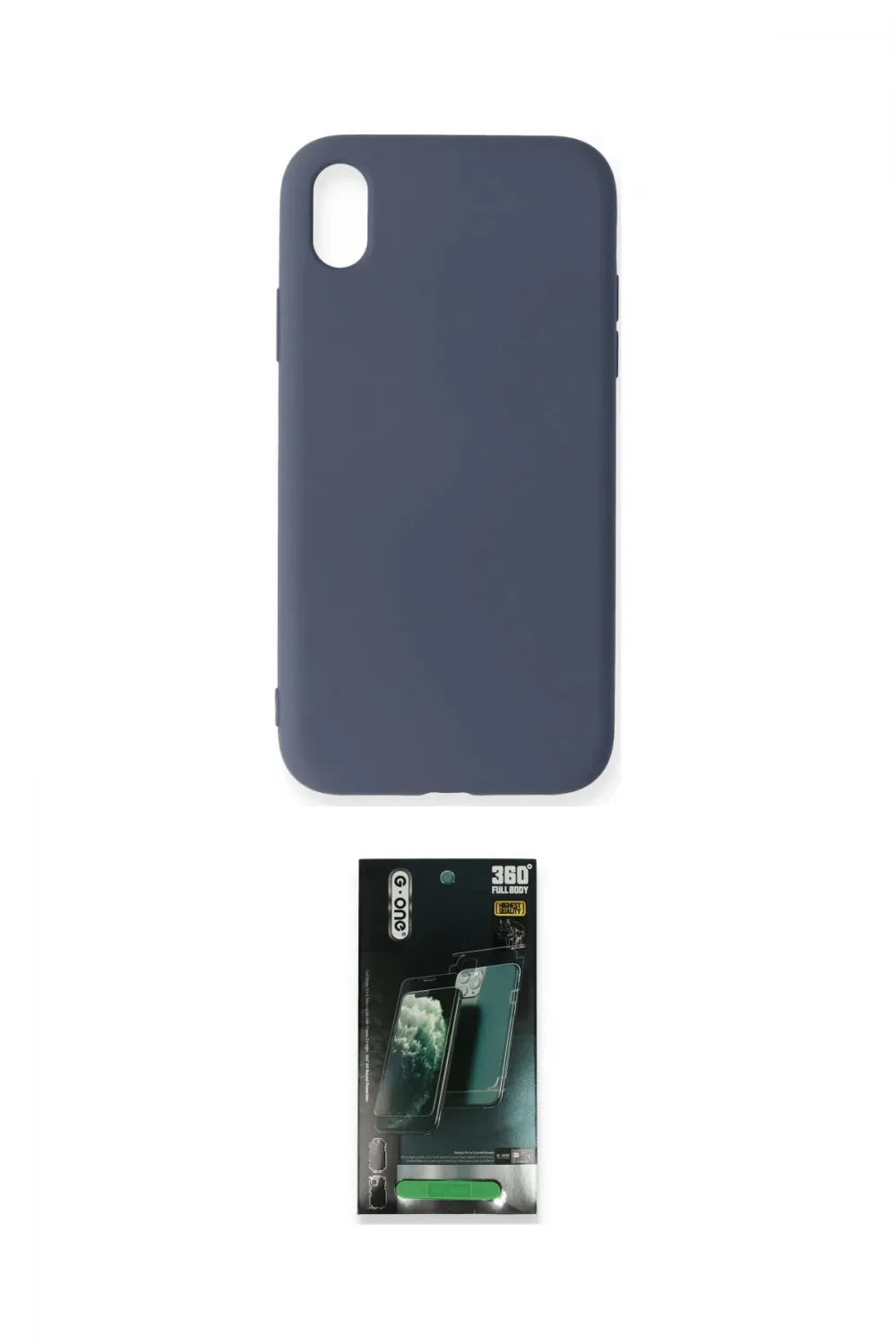 ieg™ iPhone XR Kılıf Ahenk Serisi - Şeffaf 360 Full Body Arka Koruyucu
