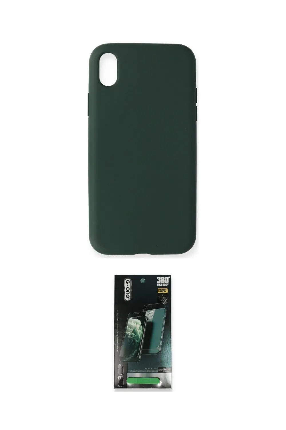 ieg™ iPhone XR Kılıf Ahenk Serisi - Şeffaf 360 Full Body Arka Koruyucu