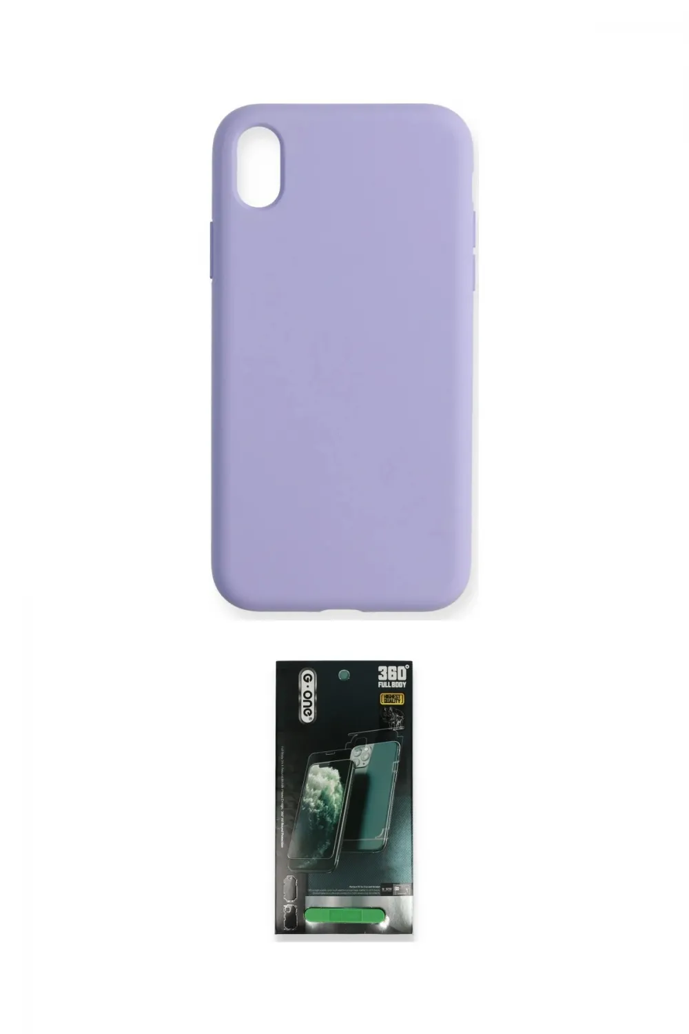 ieg™ iPhone XR Kılıf Ahenk Serisi - Şeffaf 360 Full Body Arka Koruyucu
