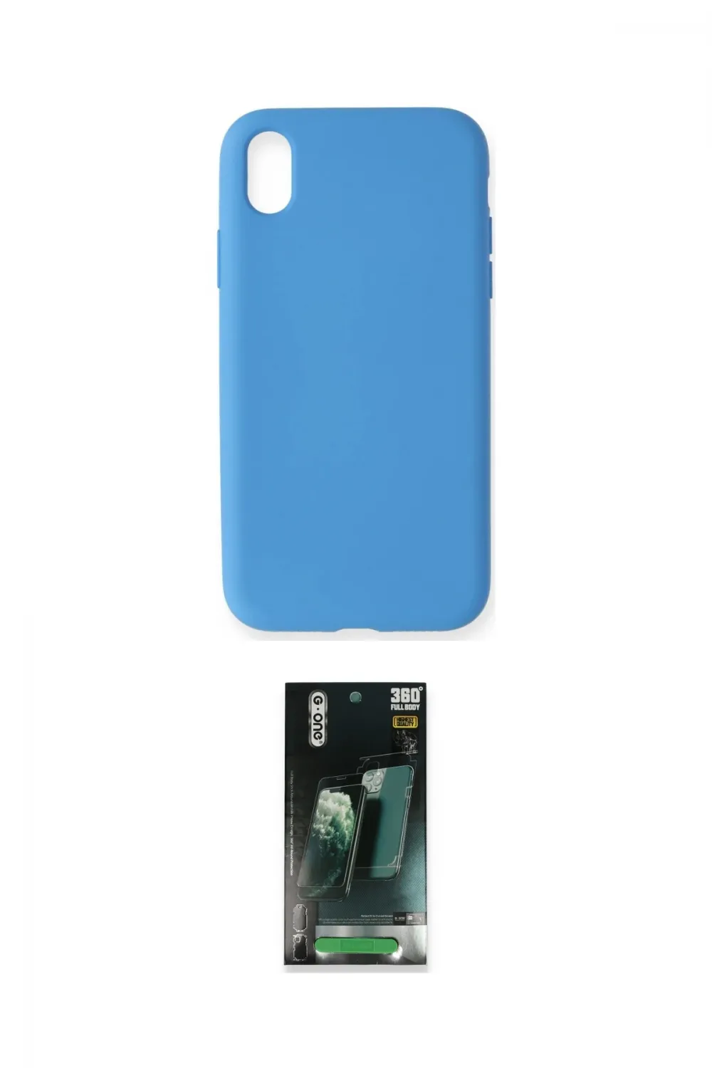 ieg™ iPhone XR Kılıf Ahenk Serisi - Şeffaf 360 Full Body Arka Koruyucu