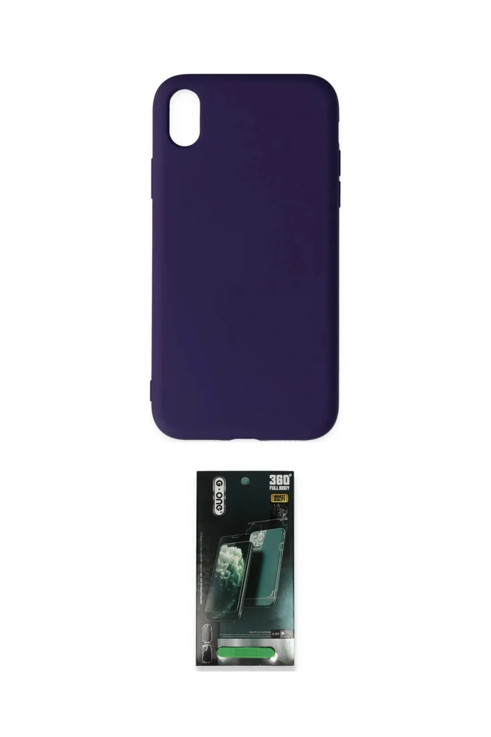 ieg™ iPhone XR Kılıf Ahenk Serisi - Şeffaf 360 Full Body Arka Koruyucu